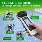Elektronischer Pooltester PoolLab 2.0 Photometer Wasseranalysegerät mit Bluetooth DPD1 DPD3 pH CYA Alkalinität 170 Testtabletten