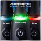 Elektrische Zahnbürste iO Series 6 Plus Edition mit 3 Aufsteckbürsten 5 Putzmodi Reiseetui wiederaufladbar Schwarz