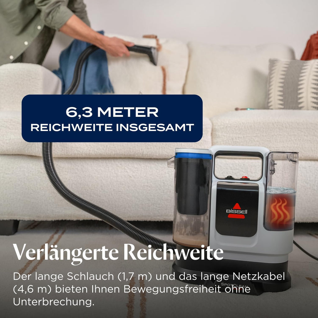 SpotClean ProHeat Advanced Teppich und Polsterreiniger 3924N Waschsauger Nasssauger 1125 W Kabelgebunden 1,1 L