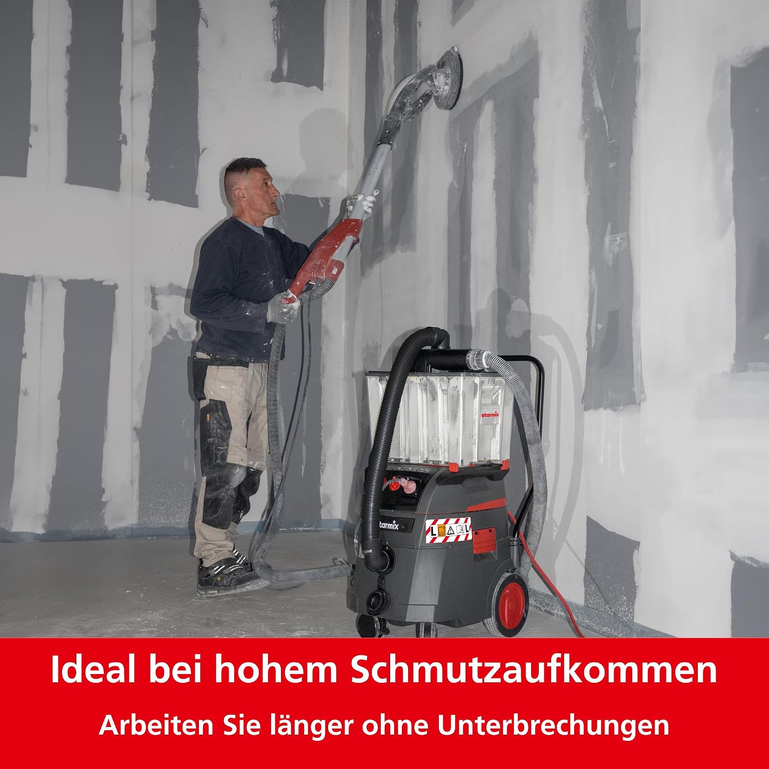 Vorabscheider Zyklon Staubabscheider Dustfixx 25L Behälter 99 Prozent Abscheidegrad kompatibel mit Staubsaugern iPulse ISC uClean