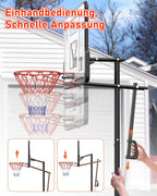 Basketballkorb Outdoor höhenverstellbar 145-305 cm Rückwand 110x75 cm mit Gewichtssack Ständer LM052