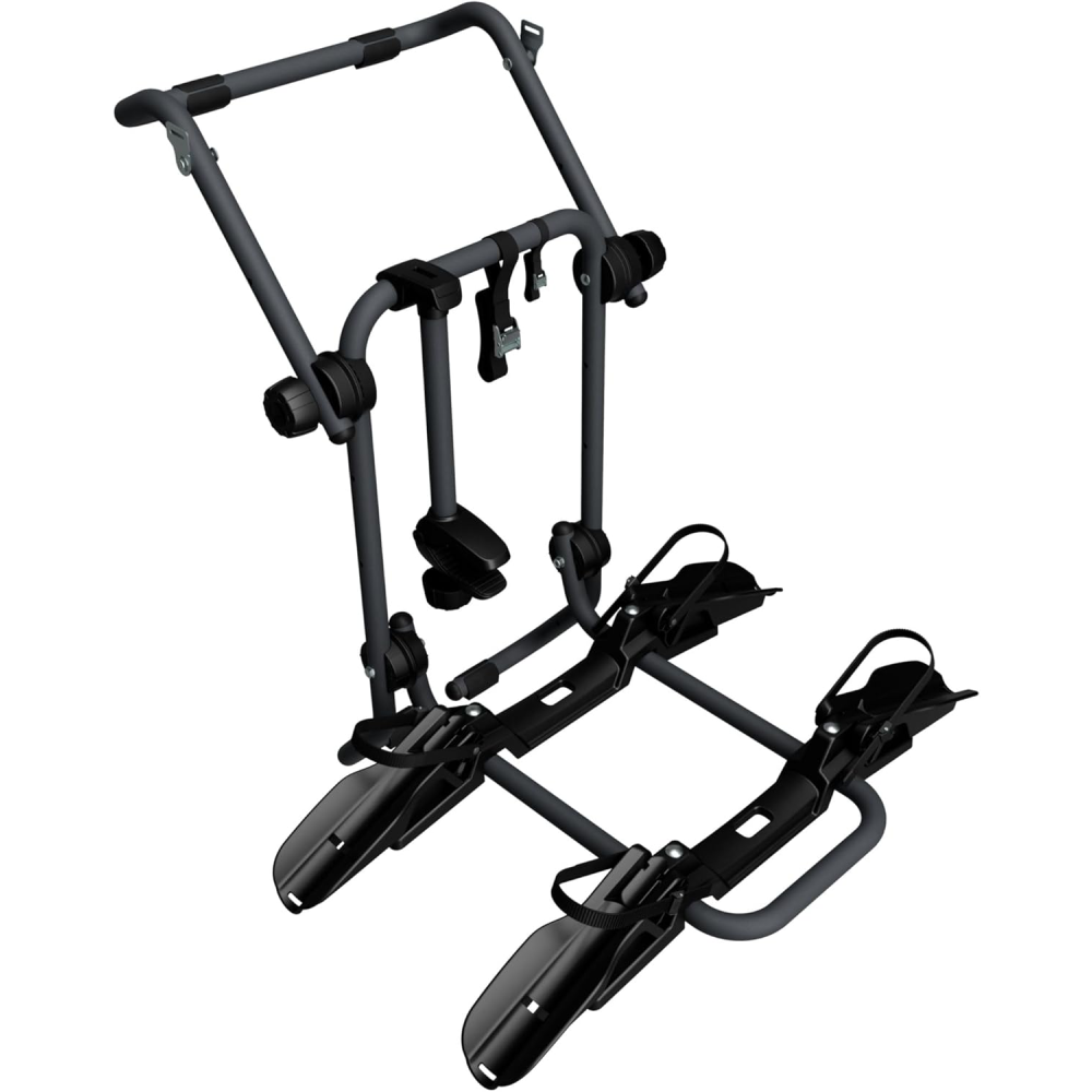 Heck Fahrradträger 10444 für 2 Fahrräder 12-29 Zoll bis 45 kg klappbar Stahl Rahmenhalter abschließbar