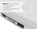 BODYGUARD Anti-Kartell-Matratze 90x200 cm mittelfest und fest 2in1 Liegehärte QXSchaum ergonomische Kaltschaummatratze