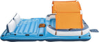Badeinsel Tropical Breeze 43105 für 6 Personen 389 x 274 cm mit Sonnendach Kühltasche 6 Getränkehaltern und Reparaturflicken