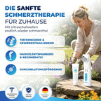 Ultraschalltherapie Gerät 1 MHz mit 3 Intensitätsstufen und Impulsmodus inklusive 150 ml Ultraschallgel