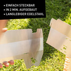 Faltbarer Steck Gas Camping Grill Edelstahl Outdoor Grill für EN417 Kartuschen 21x33x17 cm 3,3 kg SK100