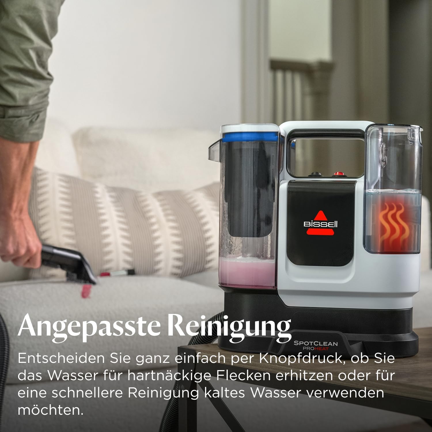 SpotClean ProHeat Advanced Teppich und Polsterreiniger 3924N Waschsauger Nasssauger 1125 W Kabelgebunden 1,1 L
