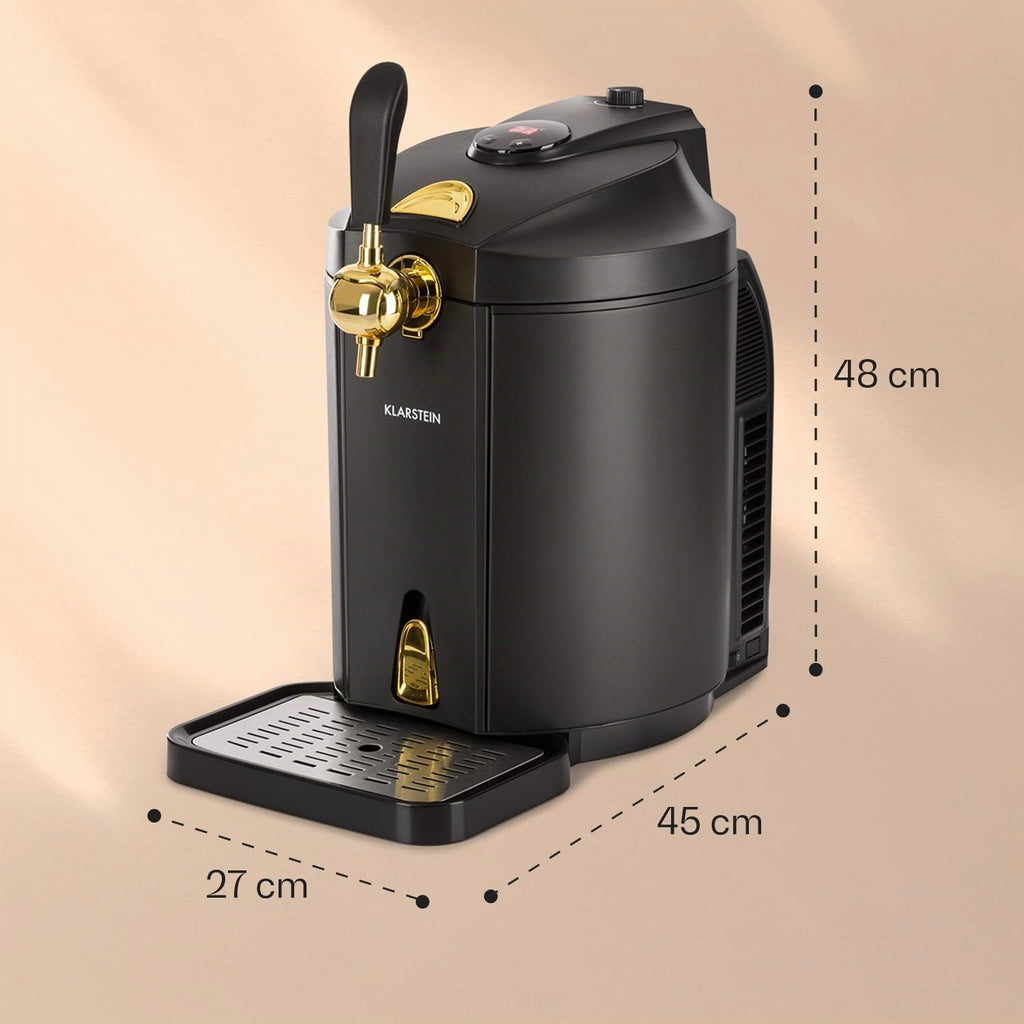 Bierzapfanlage mit Kühlung Skal 5 Liter Fass Zapfsystem integrierter Bierkühler 2-12 °C thermoelektrische Kühlung CO2 Drucksystem