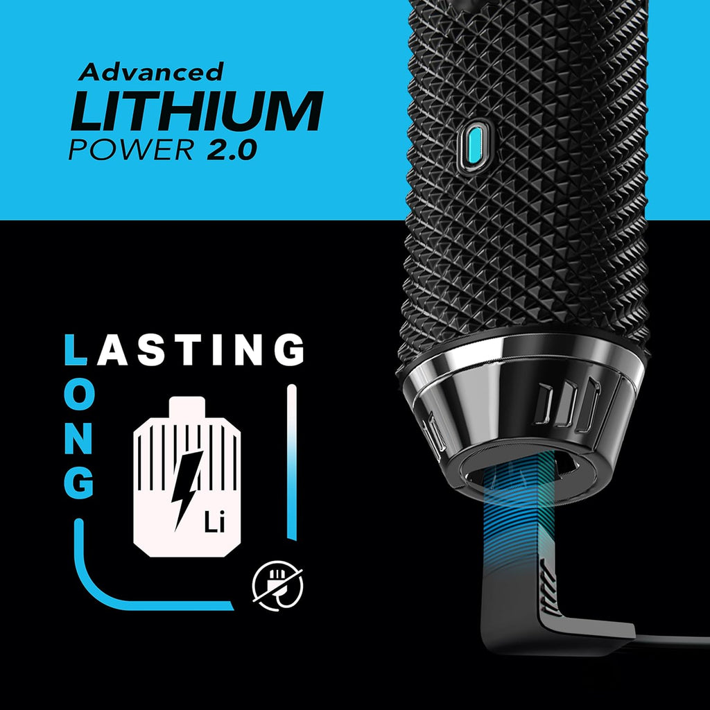 Barttrimmer kabellos Lithium-Ion Pro Series austauschbare Köpfe abwaschbar Metall Schneidsatz präzise Haarschneider