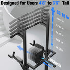 Power Tower mit Klimmzugstange und Dip Station FB-19YTXS02 Kraftstation aus Stahl 204 kg Belastbarkeit für Heimtraining