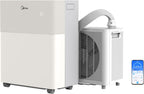 Mobile Split Klimaanlage PortaSplit-E 12000 BTU 3,5 kW Kühlen Heizen A++ für Räume bis 42 m² App Steuerung