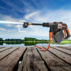 Akku-Hochdruckreiniger WG633E 20V mit 56 Bar Druck 5-in-1 Düse 4Ah Akku Ladegerät und 6m Wasserschlauch