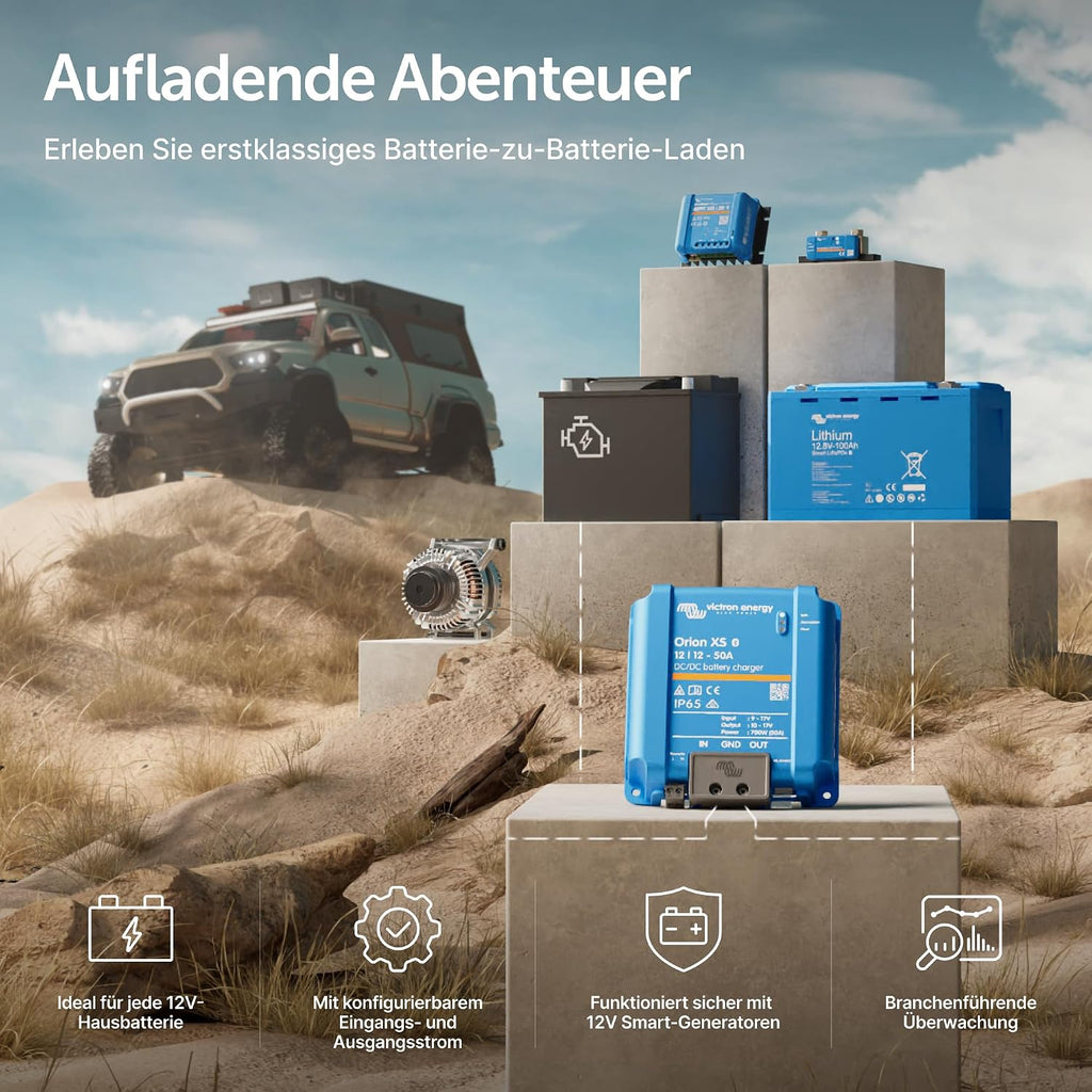 DC-DC Ladegerät Orion XS Smart 12V 12V 50A 700W Batterieladegerät für Wohnmobil Batterie zu Batterie Ladegerät