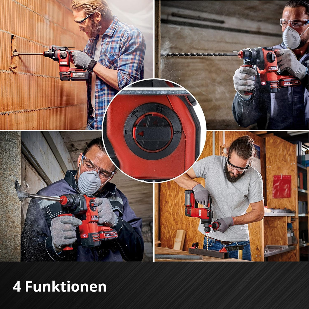 Akku-Bohrhammer HEROCCO 18/20 Power X-Change 18V Brushless 2,2 J SDS-plus mit Koffer ohne Akku