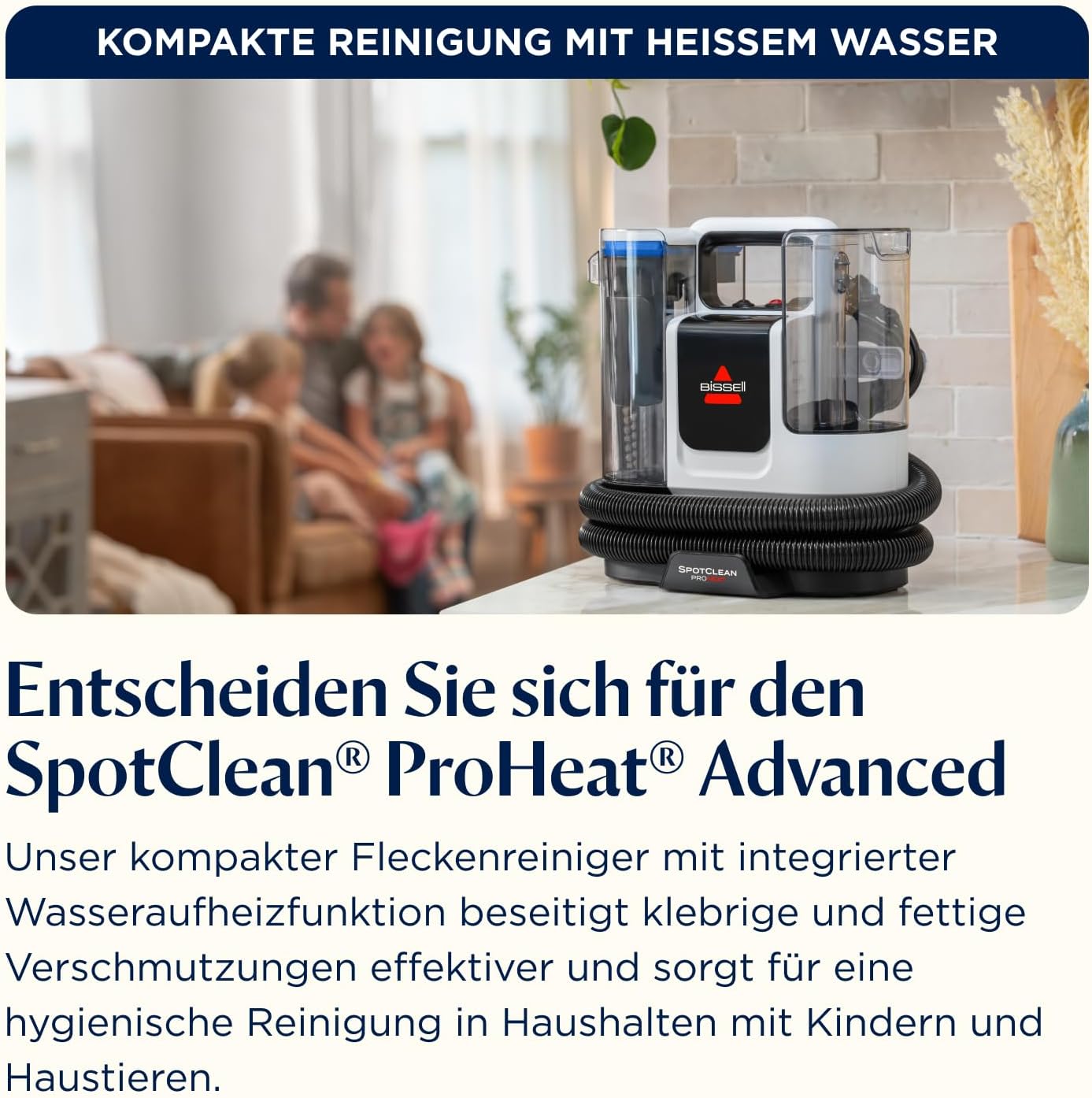SpotClean ProHeat Advanced Teppich und Polsterreiniger 3924N Waschsauger Nasssauger 1125 W Kabelgebunden 1,1 L