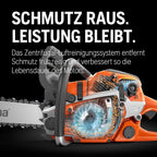 Kettensäge Benzin 120 Mark II 38,2 cc 14 Zoll Schiene H37 Kette X-Torq Motor 1,4 kW 4,85 kg