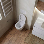 Vorwandelement WC Komplettset Dalia DALIA Wand Tiefspül WC spülrandlos Tornado Spülsystem Softclose Sitz Delta 25 112 cm Weiß