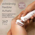 Damen Epilierer Silk-épil 9 Flex 360° flexibler Kopf Wet&Dry Haarentferner mit Rasieraufsatz Trimmeraufsatz Modell 9-041