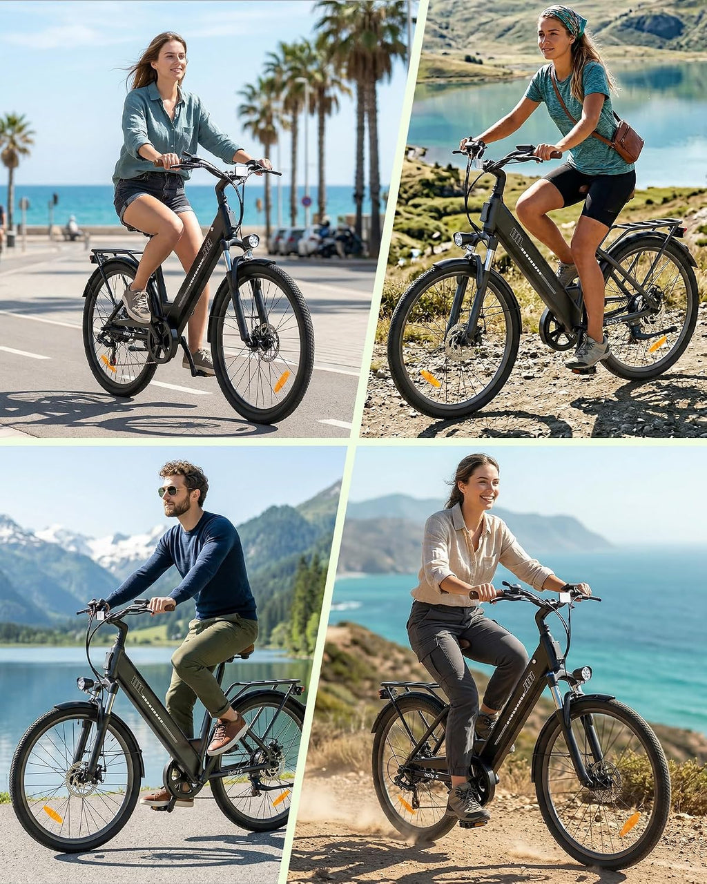 E Bike 26 Zoll UcityS 250W 7 Gang 55 Miles PAS Reichweite City Elektrofahrrad Urban