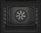 Einbau-Backofen BBIM12300X 60 cm mit 72 Liter Volumen Dampfreinigung 8 Heizarten Edelstahl Multifunktionsofen
