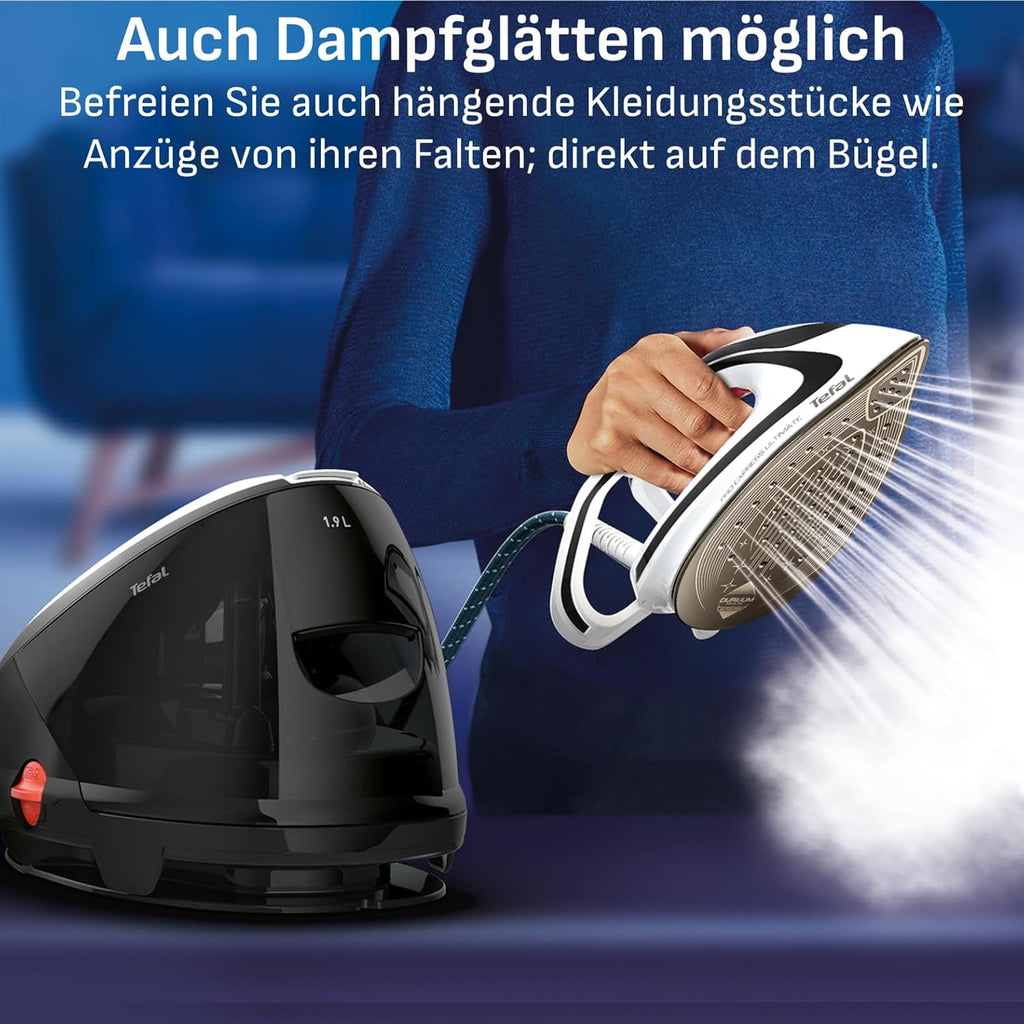 Dampfbügelstation GV9550 mit 8 Bar Dampfdruck 520 g/min Dampfstoß 1,9 L Wassertank Anti-Kalk-Kollektor Anti-Tropf-System