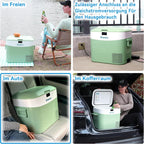 Kompressor Kühlbox 22 Liter HC-22P2 tragbarer Auto Kühlschrank mit 12/24V DC und 230V AC für Camping Wohnmobil und Zuhause