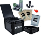 Camping Trenntoilette Toilet Max+ mobile Trockentrenntoilette mit Eurobox Basis 40x30x28 cm Komplettset mit Zubehör