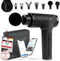 Massagepistole OrthoGun 160W mit App 5 Intensitäten 7 Massageaufsätze Tragetasche Akku Laufzeit bis 360 Min