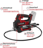 Akku Fettpresse TP-GR 18/690 Li 18V 690 bar 295 ml/min 2-Gang Fettmengenregulierung Power X-Change ohne Akku