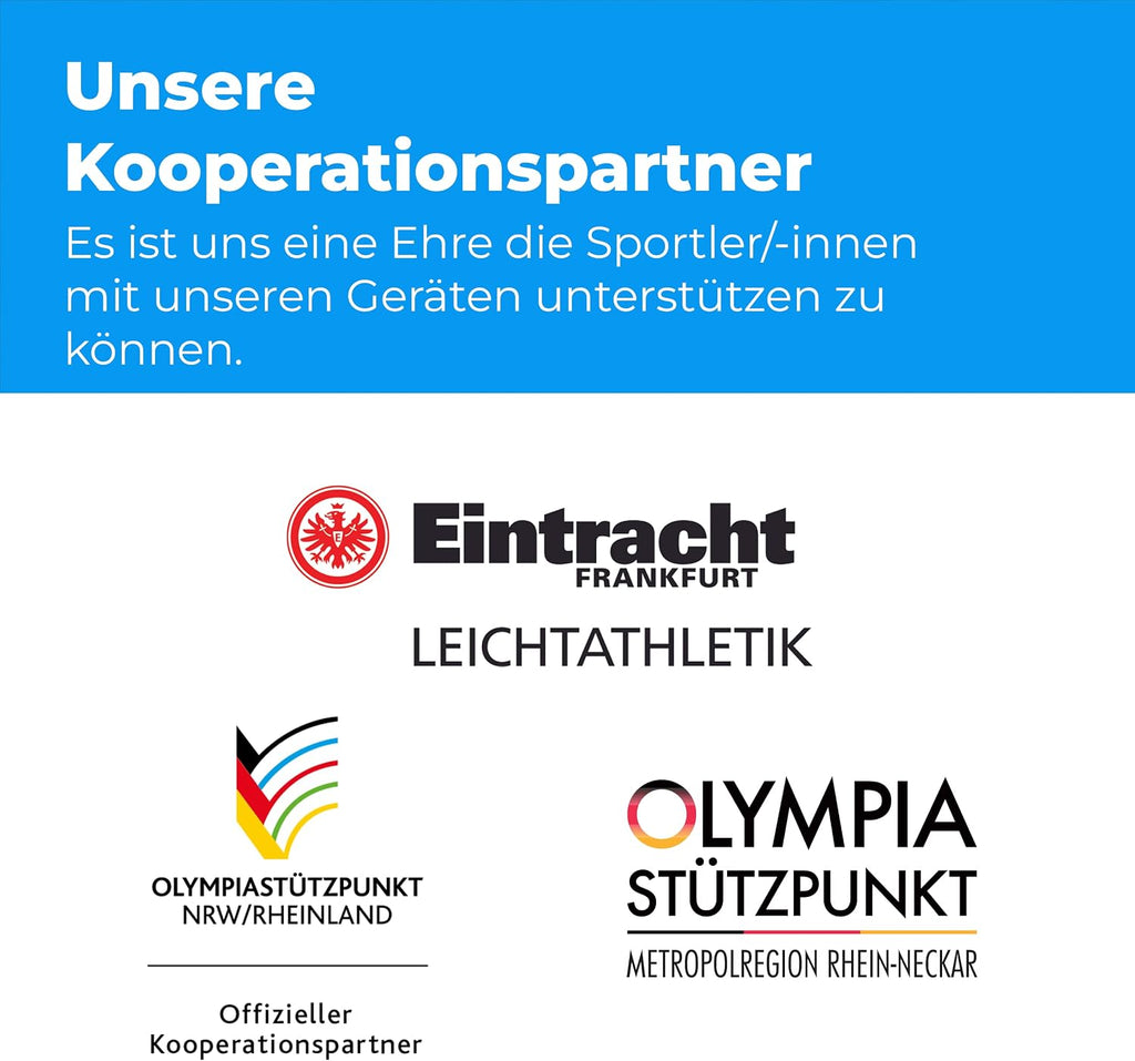 Massagepistole OrthoGun 160W mit App 5 Intensitäten 7 Massageaufsätze Tragetasche Akku Laufzeit bis 360 Min