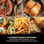 Outdoor Pizzaofen Air Fryer MO201EU 13L 30 cm Pizzastein Backblech Heißluft Frittieren Backen Teig gehen lassen 4 Funktionen