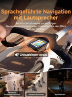 Fahrradcomputer BSC500 mit GPS Navigation 3,3 Zoll Farbdisplay Touchscreen IPX7 ANT+ Bluetooth E-Bike Modus und Kartenfunktion