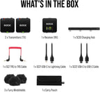 Kabelloses Mikrofon Wireless GO 3rd Gen mit 32-Bit Float Aufnahme 2,4 GHz Übertragung USB-C Anschluss und Ladehub Zubehör