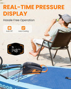 Elektrische SUP Pumpe Shark 3 Akku Luftpumpe 20 PSI 74Wh mit Auto-Off Funktion 8 Düsen Luftschlauch für SUP Boards