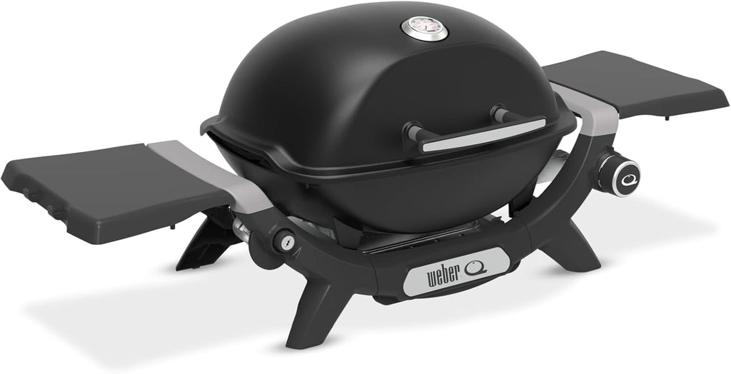 Kompakter Gasgrill Q 1200N 1290 cm² Grillfläche Gusseisen Rost integriertes Thermometer klappbare Seitentische