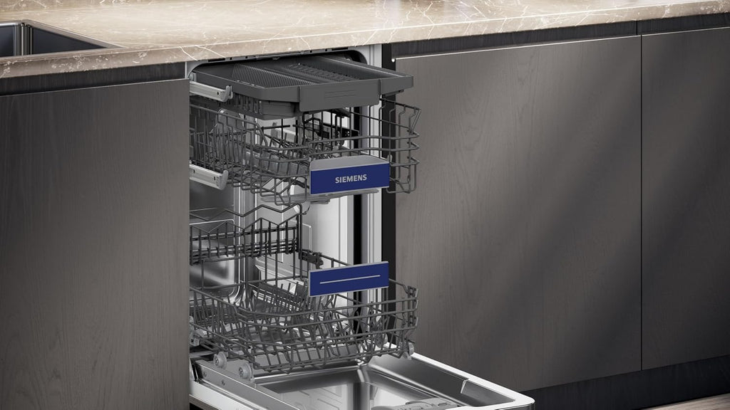 Unterbau Geschirrspüler SR43ES25ME iQ300 45cm 10 Gedecke besonders leise varioSpeed Plus Home Connect