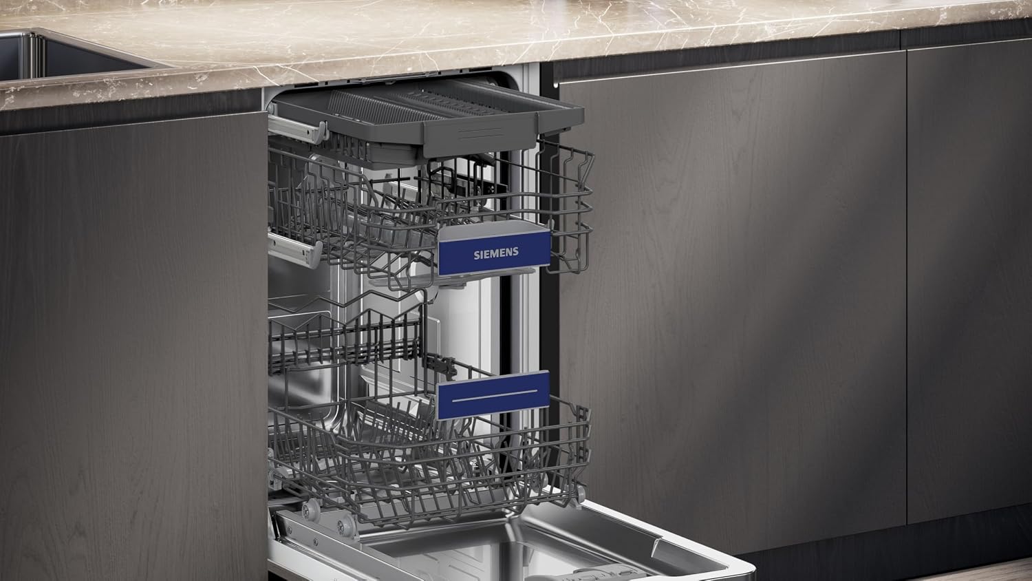Unterbau Geschirrspüler SR43ES25ME iQ300 45cm 10 Gedecke besonders leise varioSpeed Plus Home Connect