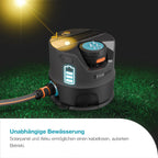 AquaPrecise Bewässerungssystem 16000-20 für Rasen bis 320 m² Solar Bluetooth App gesteuerte automatische Rasenbewässerung