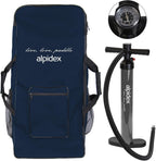 Aufblasbares SUP Board Set 305 x 76 x 15 cm Stand Up Paddle Board bis 150 kg mit Paddel Luftpumpe Finnen Tasche