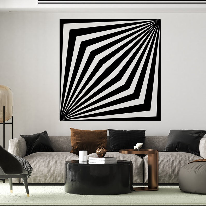 Geometrische Wandkunst aus Holz Würfel/Rahmen Minimalistische Wanddeko