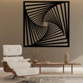 Geometrische Holz Wandkunst, 6 mm Sperrholz, 50-90 cm Höhe, verschiedene Farben