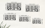 Ast 4 Stück Holzwanddekor, Pflanzenwandkunst, Baum abstraktes Dekor, Hauptwanddekor, Wohnzimmerkunst
