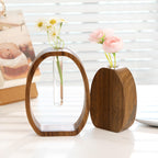Holz Reagenzglas Vase Modern Wanddeko Wohnkultur Geschenk für Frauen