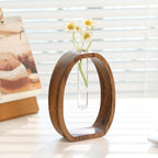 Holz Reagenzglas Vase Modern Wanddeko Wohnkultur Geschenk für Frauen