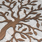 Baum des Lebens Wandkunst, 3D Holzdekoration, spirituelles Symbol, 12 Farben, verschiedene Größen