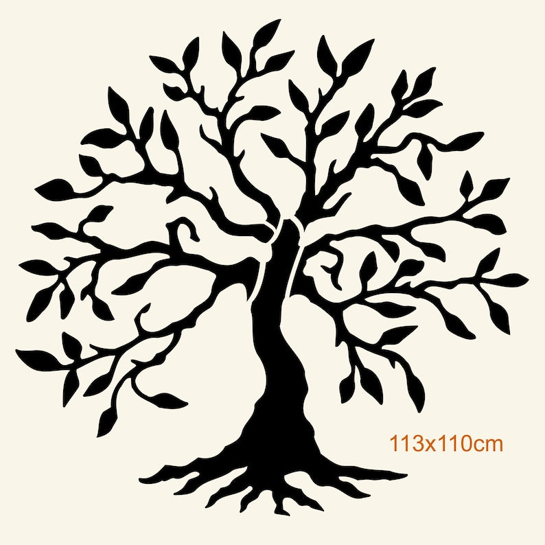 Baum des Lebens Wandkunst, 3D Holzdekoration, spirituelles Symbol, 12 Farben, verschiedene Größen