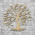 Baum des Lebens Wandkunst, 3D Holzdekoration, spirituelles Symbol, 12 Farben, verschiedene Größen