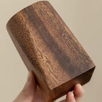 Holz Stifthalter Nussbaum Massivholz Retro Minimalistisch Büro Desktop Schreibwaren Aufbewahrung