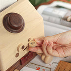 Holzhaus Taschentücherbox Deckel aus Walnuss und Ahorn, Halter für quadratische Taschentücher