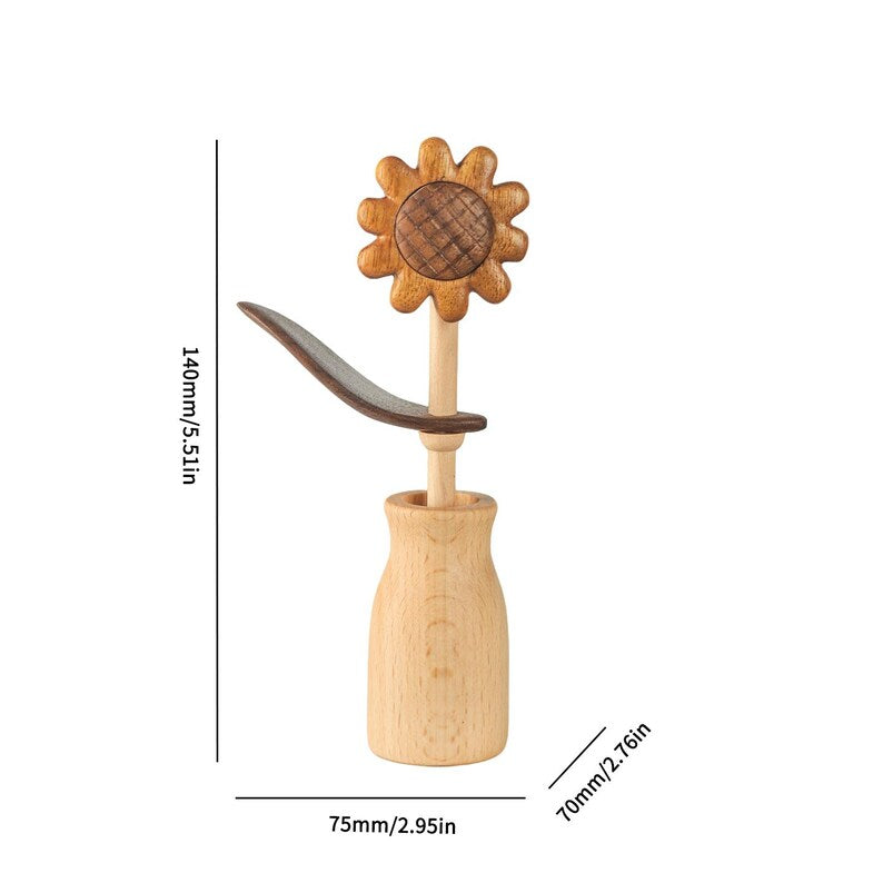 Holz Diffusor Blume Tulpe Sonnenblume Aromatherapie Tischdekoration